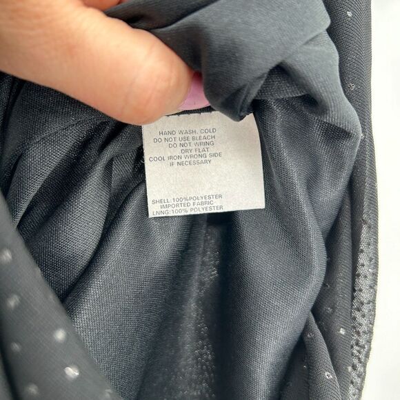 GUNNE SAX Jessica McClintock Black Sparkle Halter Maxi Dress Gown Size 11 / 12 - Picture 8 of 8